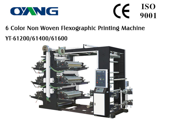 6 maquinaria de impresión de Flexo de la velocidad del color 1200