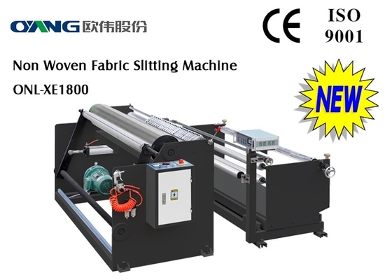 Máquina que raja no tejida de papel industrial de la tela de la máquina de Rewinder de la cortadora