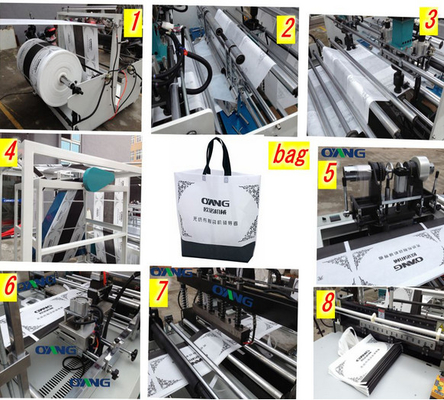 Máquina no tejida ultrasónica de la fabricación del bolso de la manija/del portador/de la cremallera del paño del LCD pp