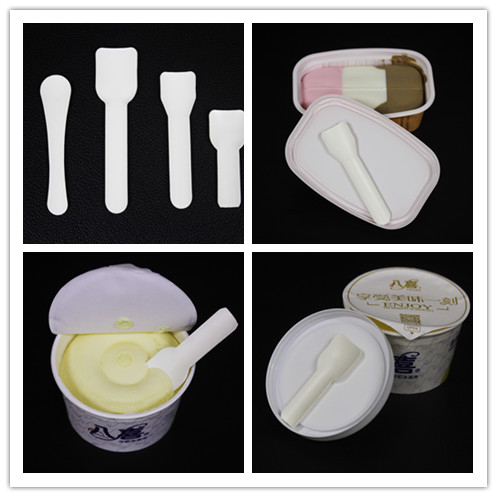 Cubiertos disponibles que hacen la cuchara del helado del papel de máquina que hace la máquina
